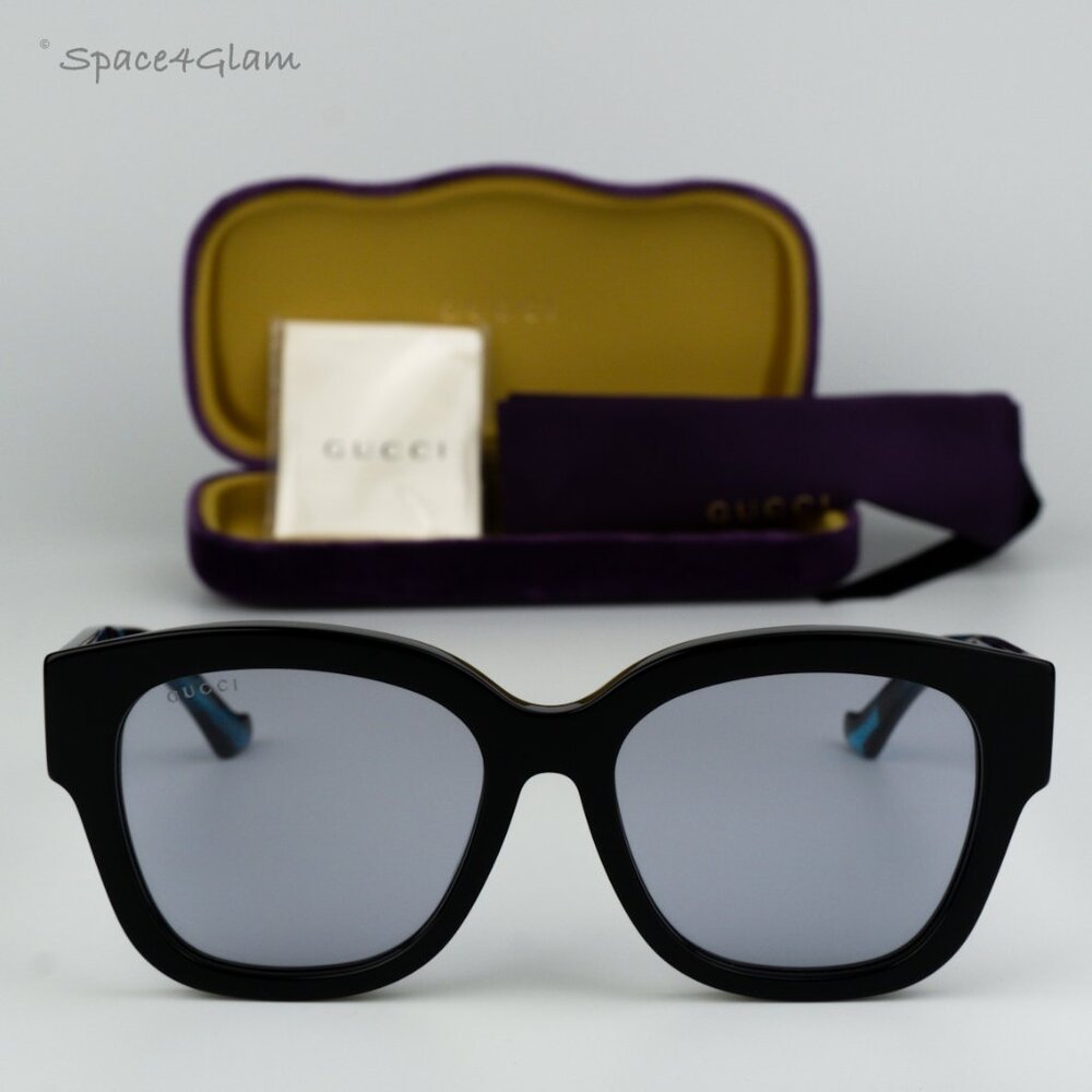 BRAND NEW Gucci GG1550SK 003 Black Violet Women Square Sunglasses GG 1550SK